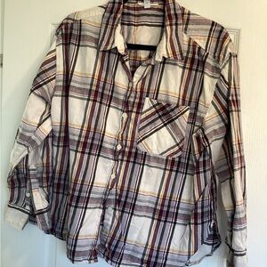 Time and Tru womens Plaid Shirt size XL EUC